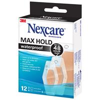 Nexcare Max Hold Waterproof Bandages Assorted 12 Pack - GimmeNow
