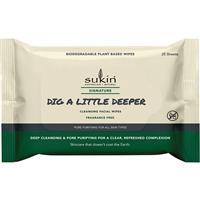 Sukin Signature Dig A Little Deeper Pore Purifying Wipes 25 Pack