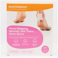 Allevyn Gentle Border 7.5cm x 7.5cm 2 Pack