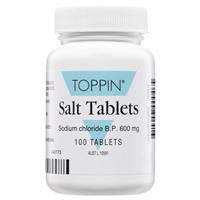 Toppin Salt Tablets 600mg 100 Pack - GimmeNow