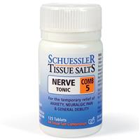 Tissue Salts Comb 5 Nerve Tonic 125 Tablets - GimmeNow