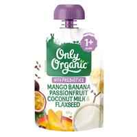 Only Organic Mango Banana Passion Coconut Milk & Flaxseed 100g