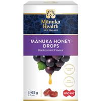 Manuka Health Manuka Honey Drops Blackcurrant 15 Pack 65g - GimmeNow