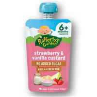 Raffertys Garden 6+ Months Strawberry & Vanilla Custard 120g