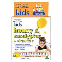 Key Sun All Natural Kids Honey and Eucalyptus Plus Vitamin C 12 Lozenges - GimmeNow