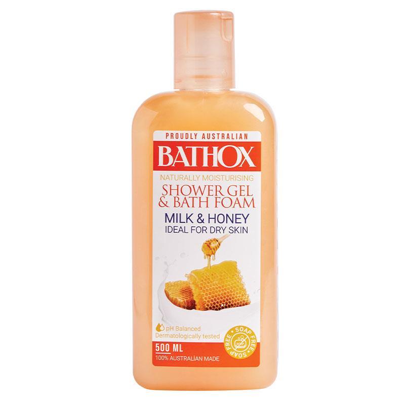 Bathox Shower Gel 500ml Milk & Honey