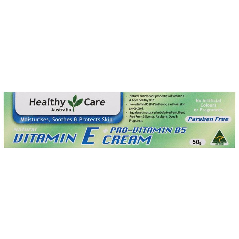 Healthy Care Vitamin E + Pro Vitamin B5 Cream 50g