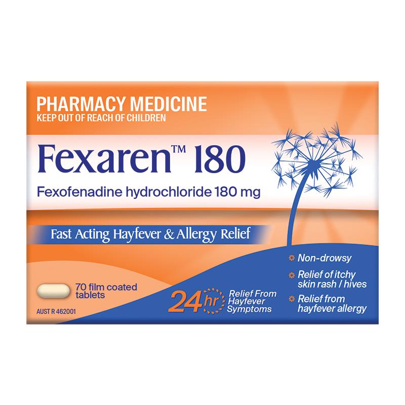 Fexaren 180mg 70 Tablets