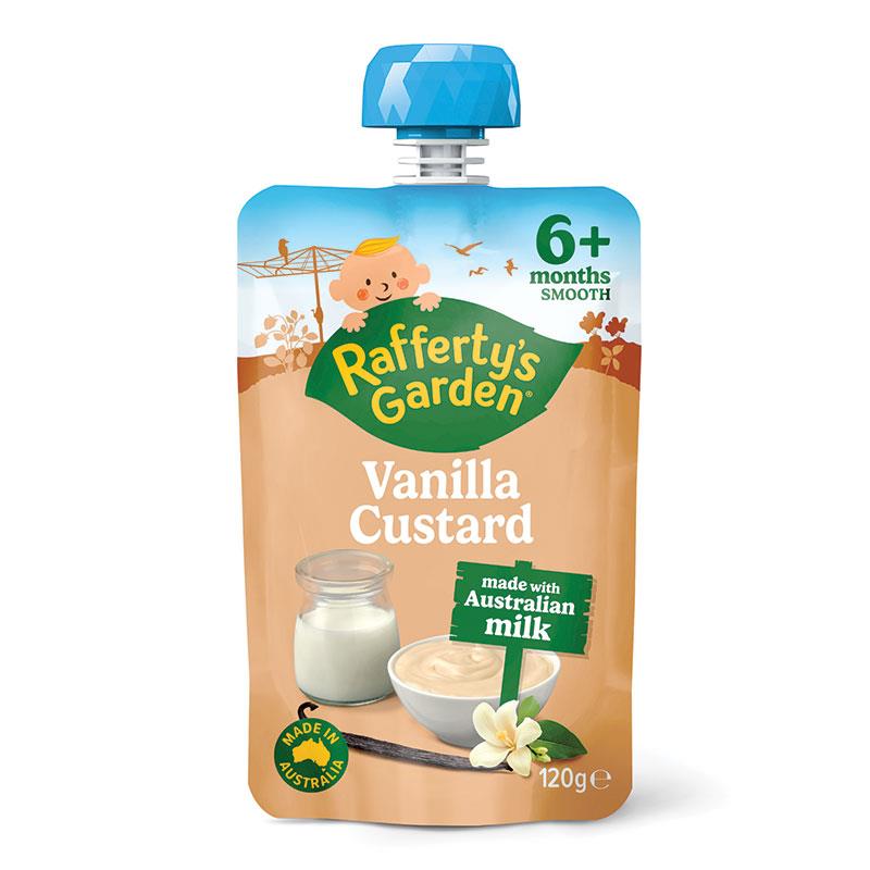 Raffertys Garden 6+ Months Vanilla Custard 120g