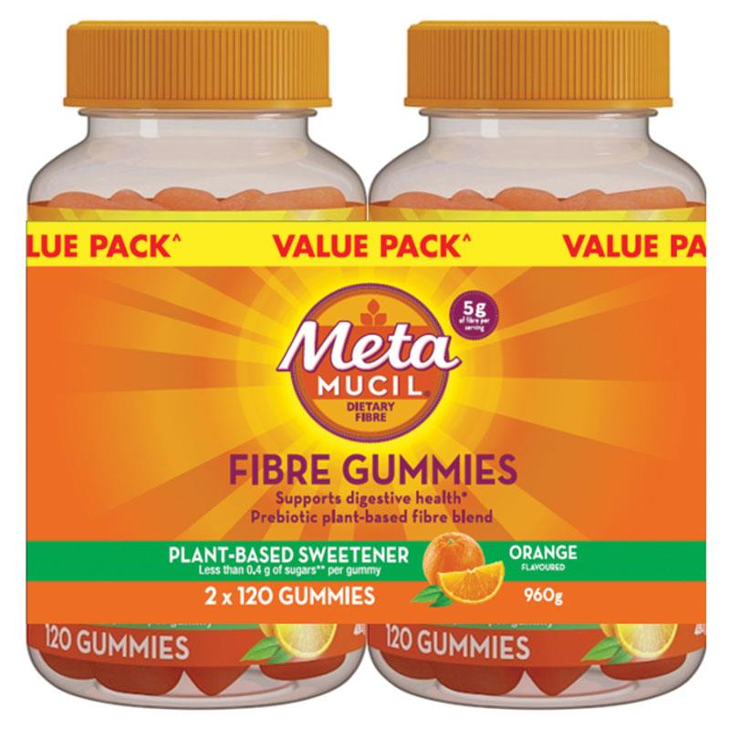 Metamucil Fibre Gummies Value Bundle 120 Gummies + 120 Gummies