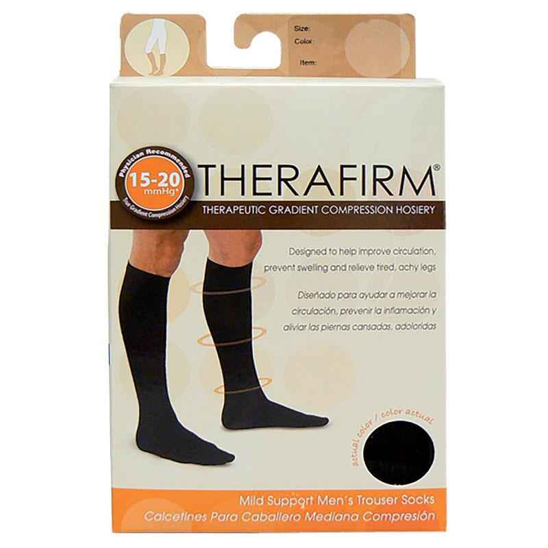 Oapl 68310 Therafirm Mens Trouser Socks Black Small