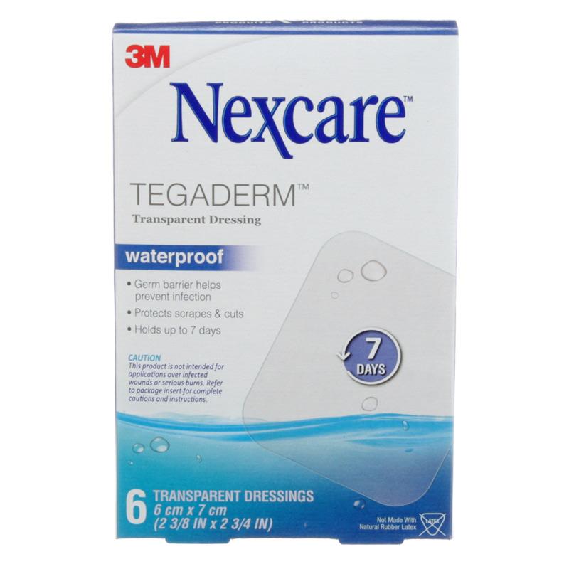 Nexcare Tegaderm Transparent Dressing 6cm x 7cm 6 Pack