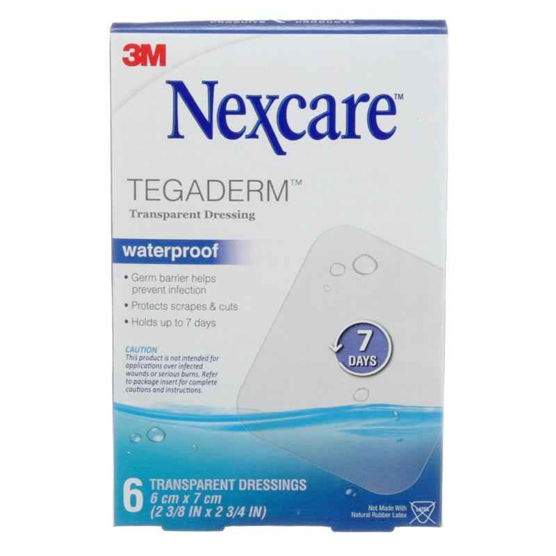 Nexcare Tegaderm Transparent Dressing 6cm x 7cm 6 Pack