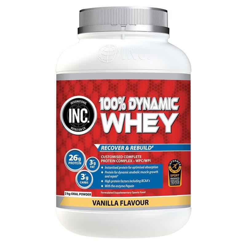 INC 100 Dynamic Whey Vanilla Flavour 2kg