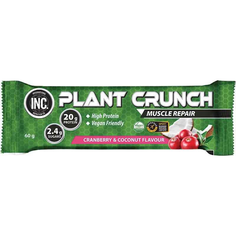 INC Plant Crunch Protein Bar Cranberry Coconut 60g