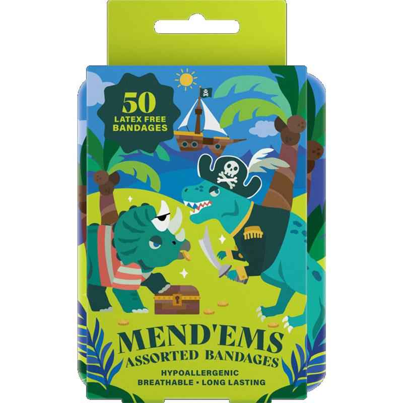 MendEms Bandages Tin Dinosaur 50 Pack