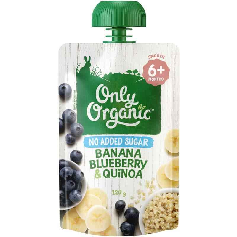 Only Organic Banana Blueberry Quinoa 120g