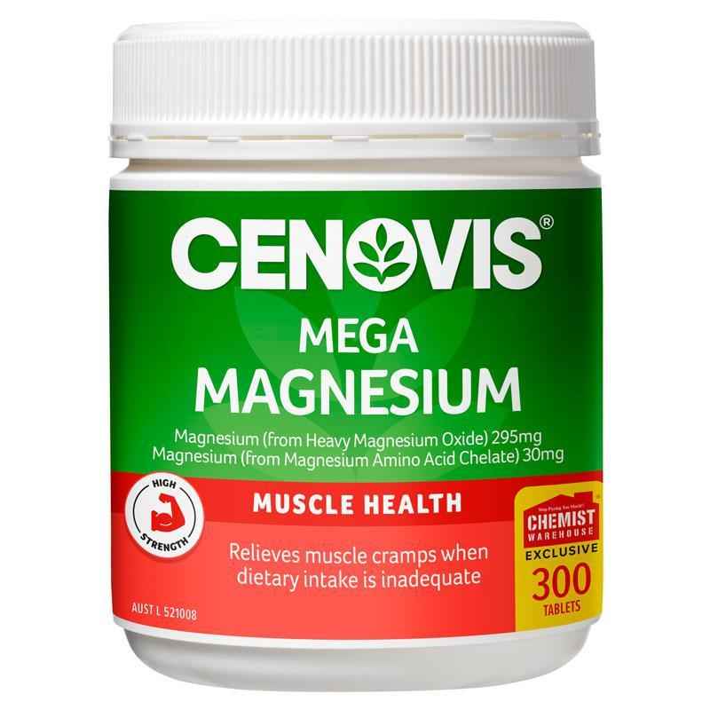 Cenovis Mega Magnesium 300 Tablets Exclusive Size