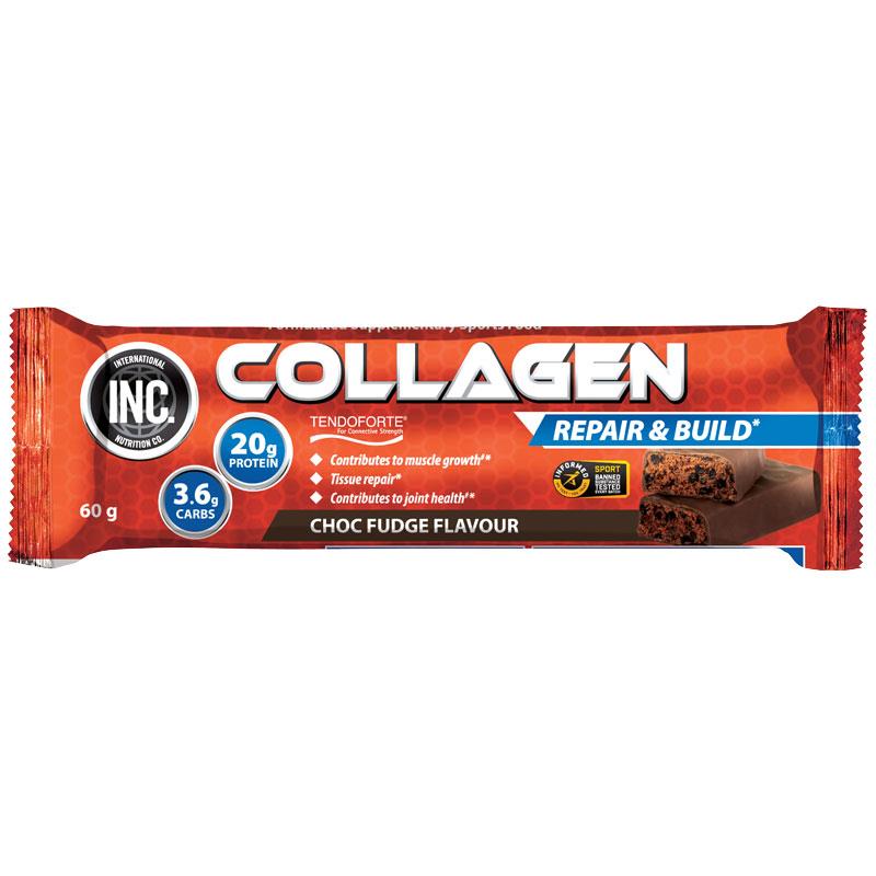 INC. Collagen Protein Bar Chocolate Fudge 60g