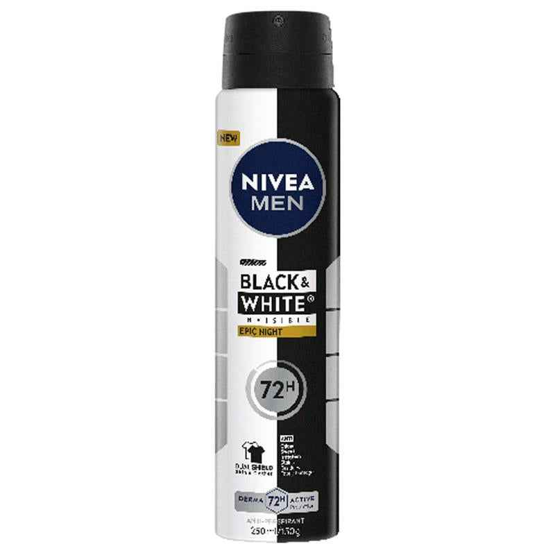 NIVEA MEN Deodorant Aersol Black & White Epic Night 250ml