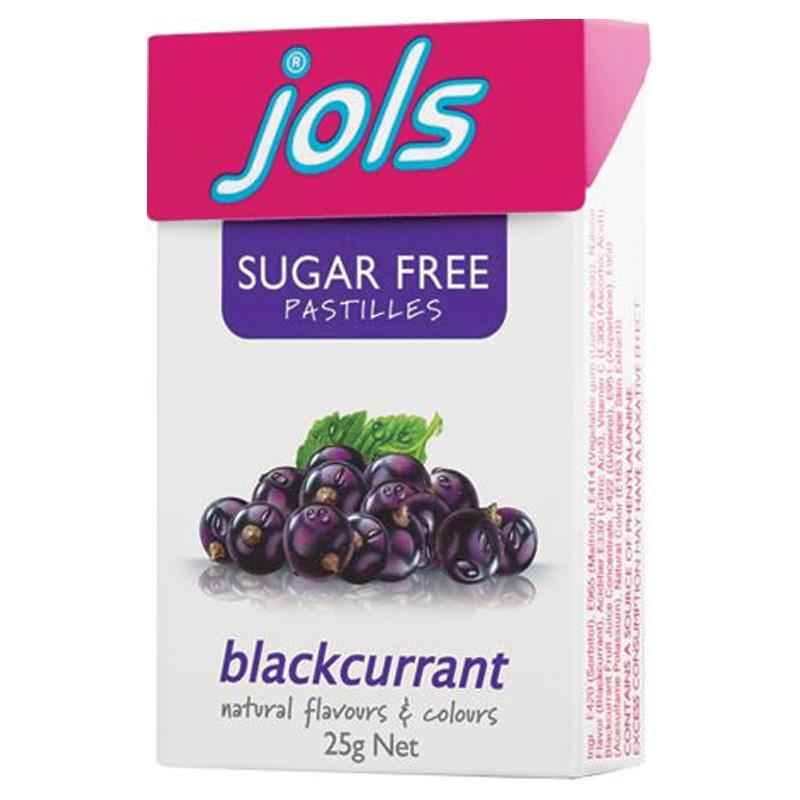 Jols Sugar free Pastilles Blackcurrant 25g