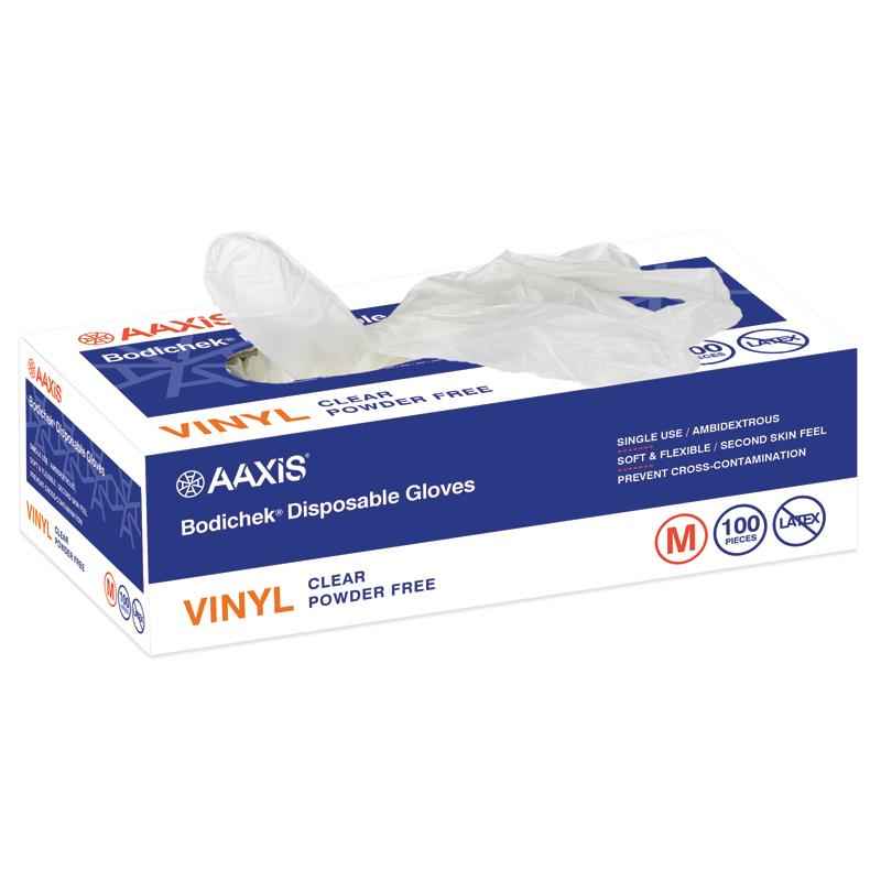 Bodichek Vinyl Disposable Gloves Powder Free Medium 100 Pack