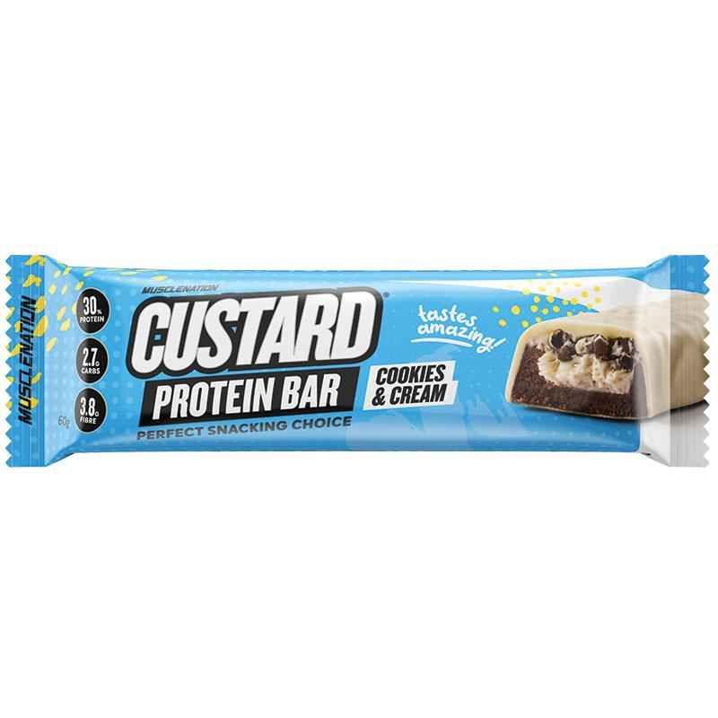 Muscle Nation Custard Protein Bar Cookies & Cream 60g