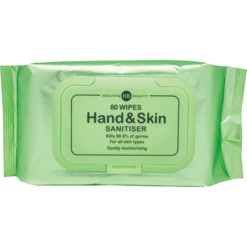 Health & Beauty Antibacterial Wipes 80 Pack