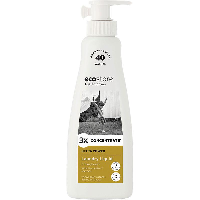 Ecostore Ultra Power Laundry Liquid 3x Concentrate 480ml
