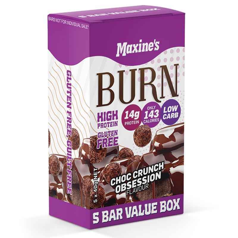 Maxine's Burn Bars Choc Crunch Obsession 5 x 40g
