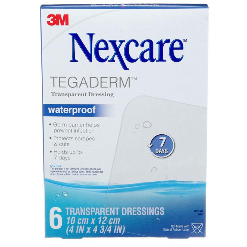 Nexcare Tegaderm Transparent Dressing 10cm x 12cm 6 Pack
