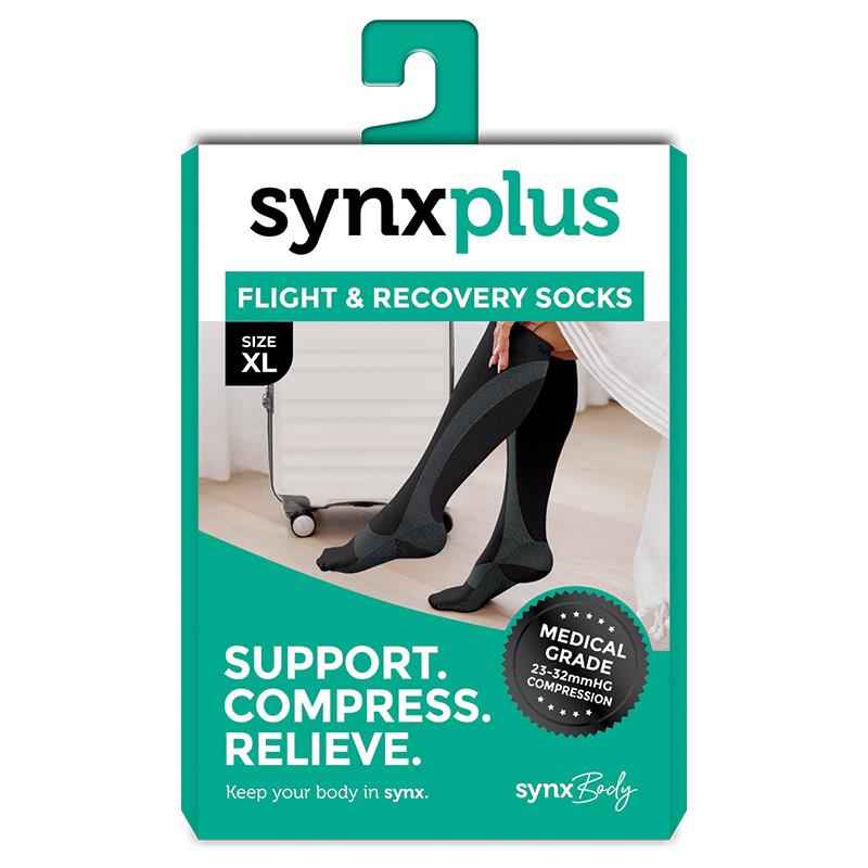 Synxplus Flight & Recovery Socks Black X-Large