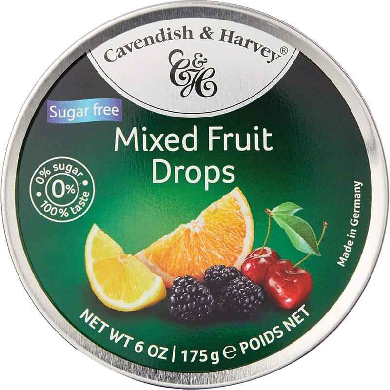 Cavendish & Harvey Sugar Free Mixed Fruit Tin 175g
