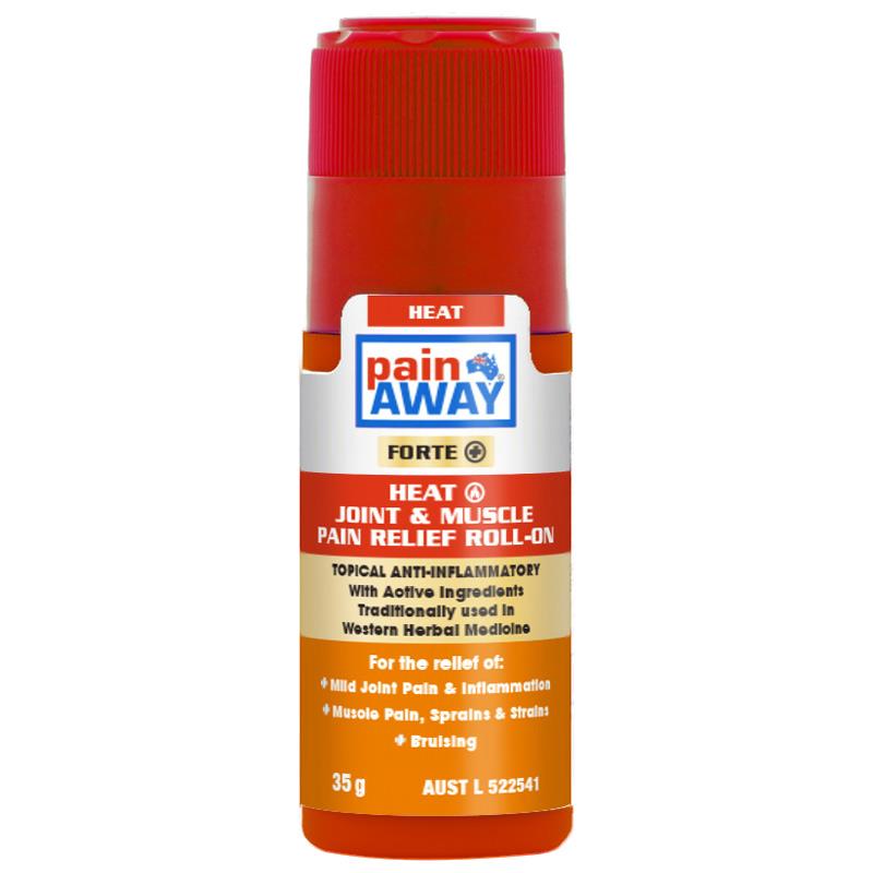 Pain Away Forte+ Heat Joint & Muscle Pain Relief Roll On 35g