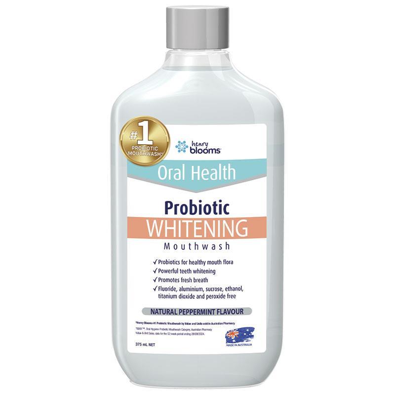 Henry Blooms Probiotic Mouthwash Whitening 375ml