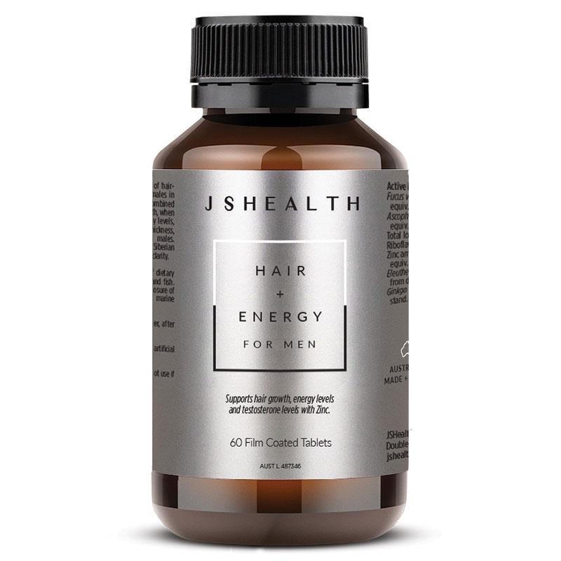 JSHEALTH Hair + Energy Men 60 Capsules