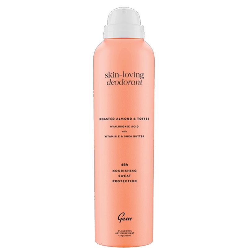 Gem Skin-Loving Antiperspirant Deodorant Aerosol Roasted Almond & Toffee 207ml