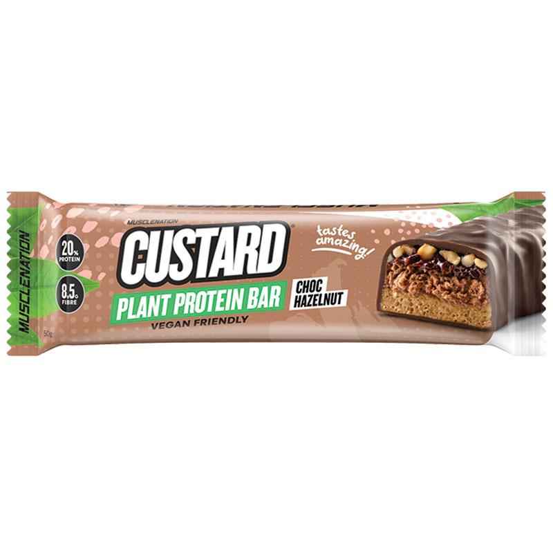 Muscle Nation Plant Protein Custard Plant Bar Choc Hazelnut 50g