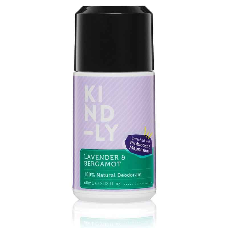 Kind-ly Natural Deodorant Roll On Lavender & Bergamot 60g