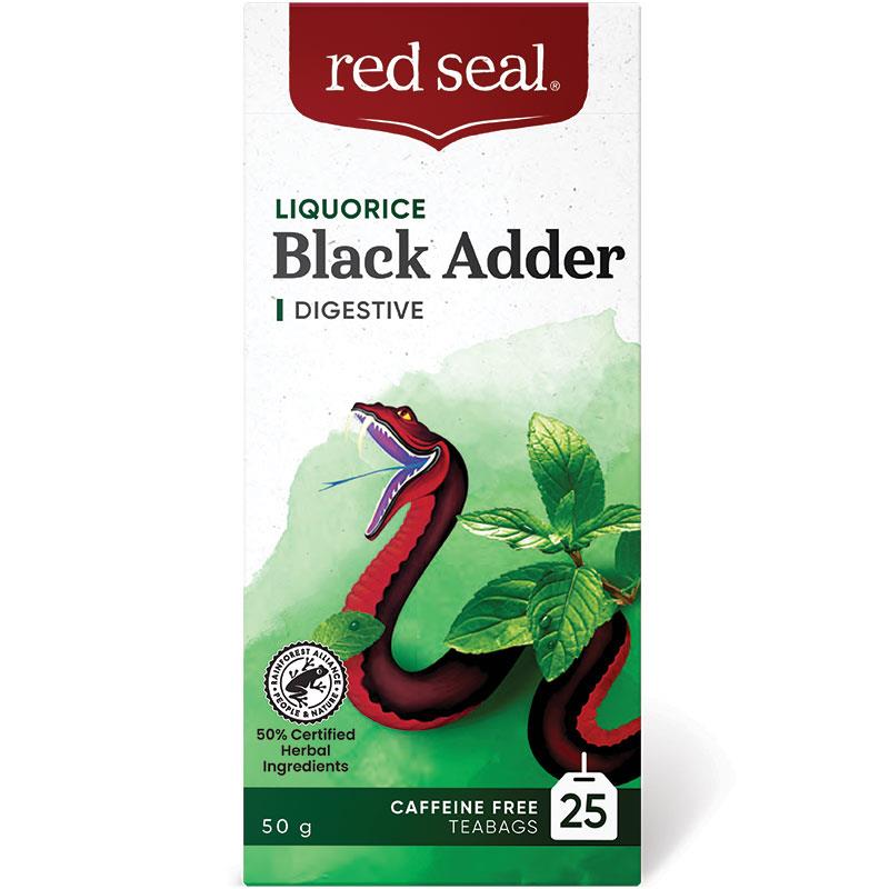 Red Seal Black Adder Tea 25 Tea Bags