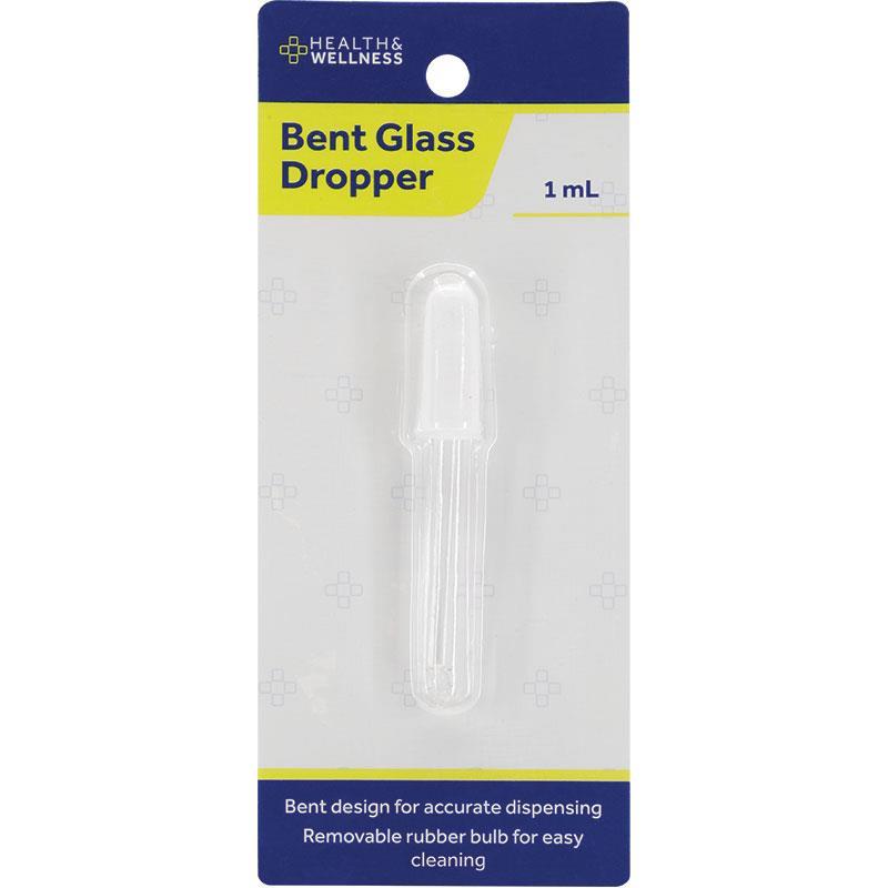 Health & Wellness Glass Dropper Bent
