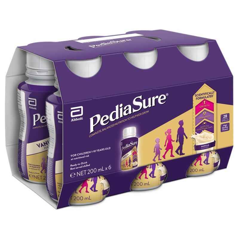 PediaSure Vanilla Liquid Multipack 6 x 200ml