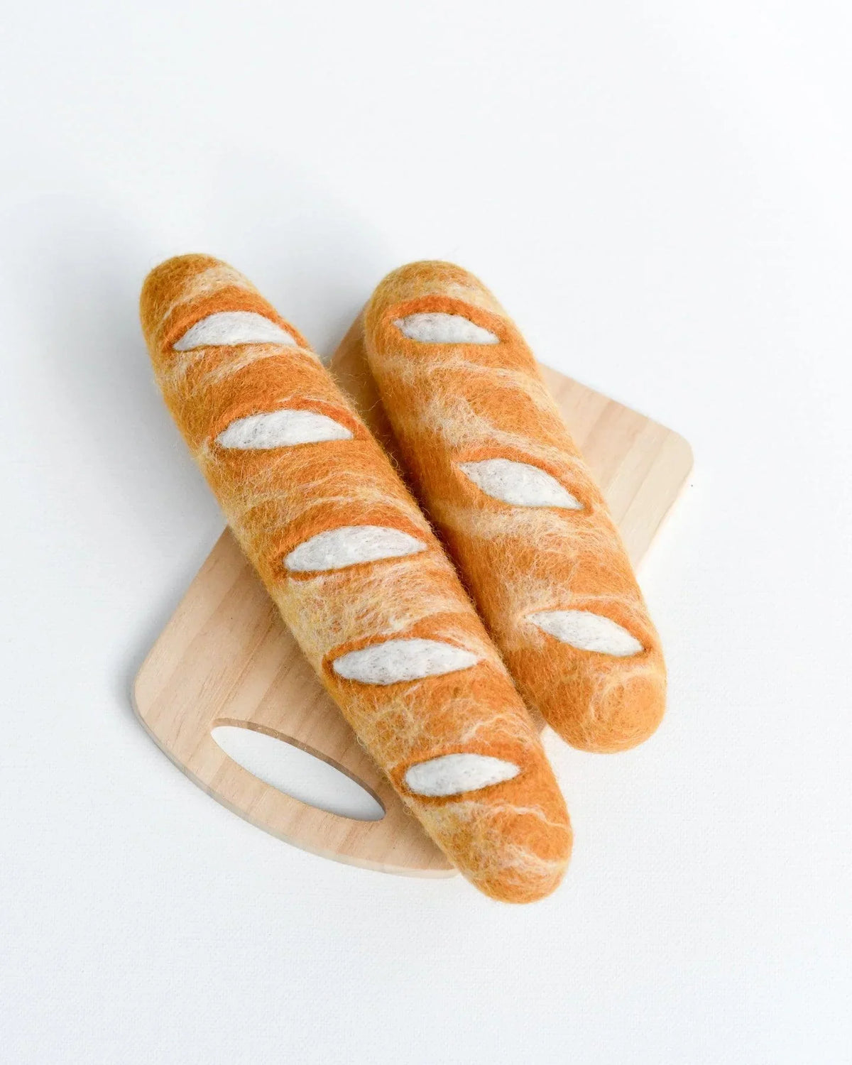 Tara Treasures Felt Baguettes Bread Set of 2 Pretend and Imaginative Play Kitchen Accessories 3yrs+