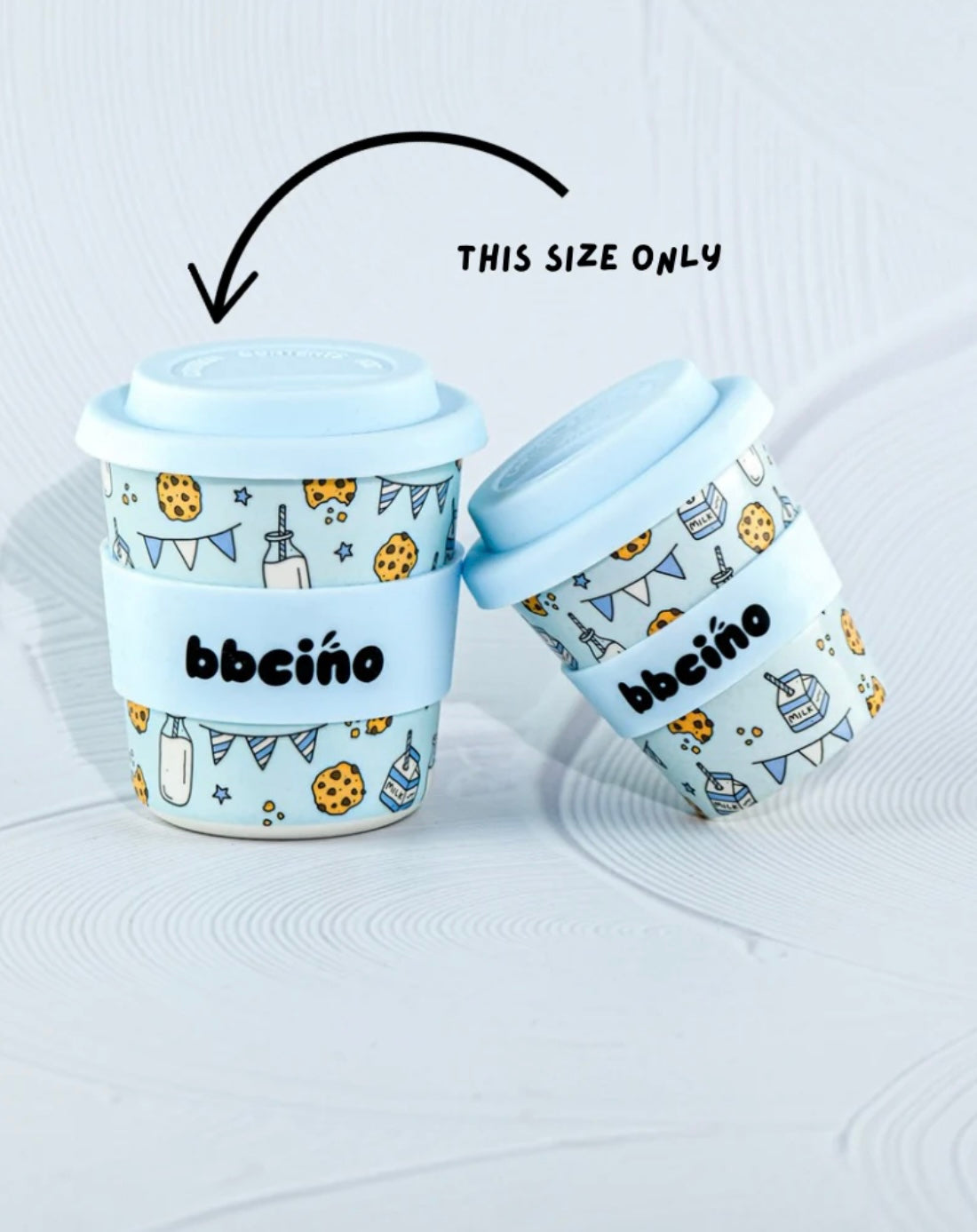 BBcino Tough Cookie in Blue 240ml Babycino