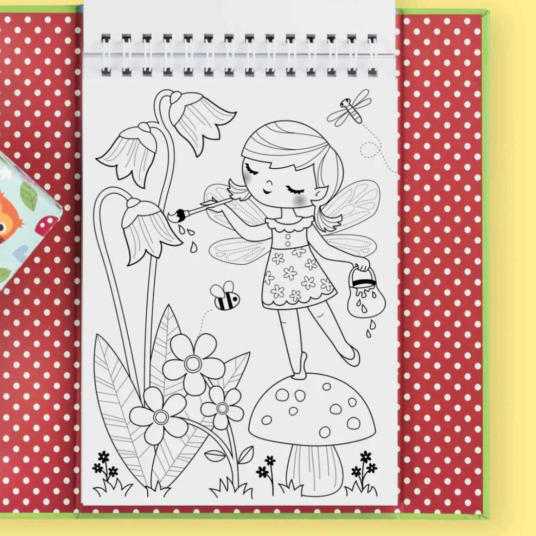 Tiger Tribe Colouring Set Forest Fairies Activity Book Art and Craft for kids Fairy Unicorn and Castle Theme 4yrs+