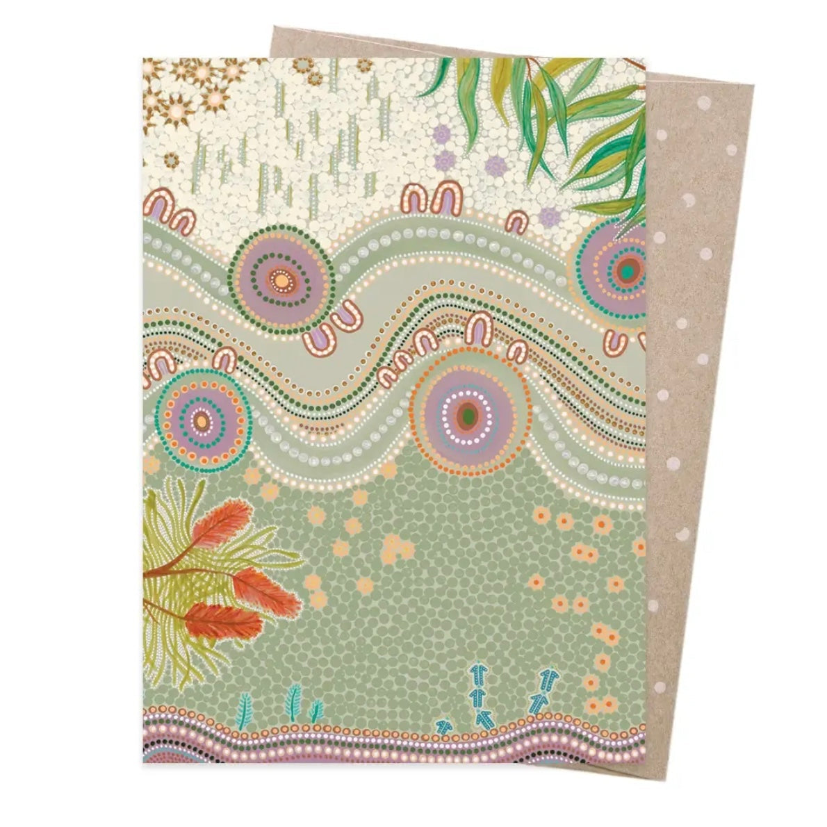 Country In Bloomby Greeting Card by Earth Greetings (First Nations Artist Domica Hill) Birthday Card
