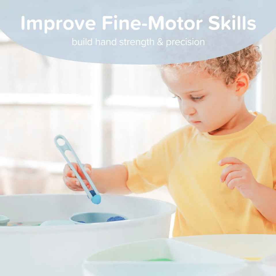 Inspire My Play Sensory Play Silicone Tweezer/Tong 3pcs Set Motor Skills Developmental Toys 3yrs+
