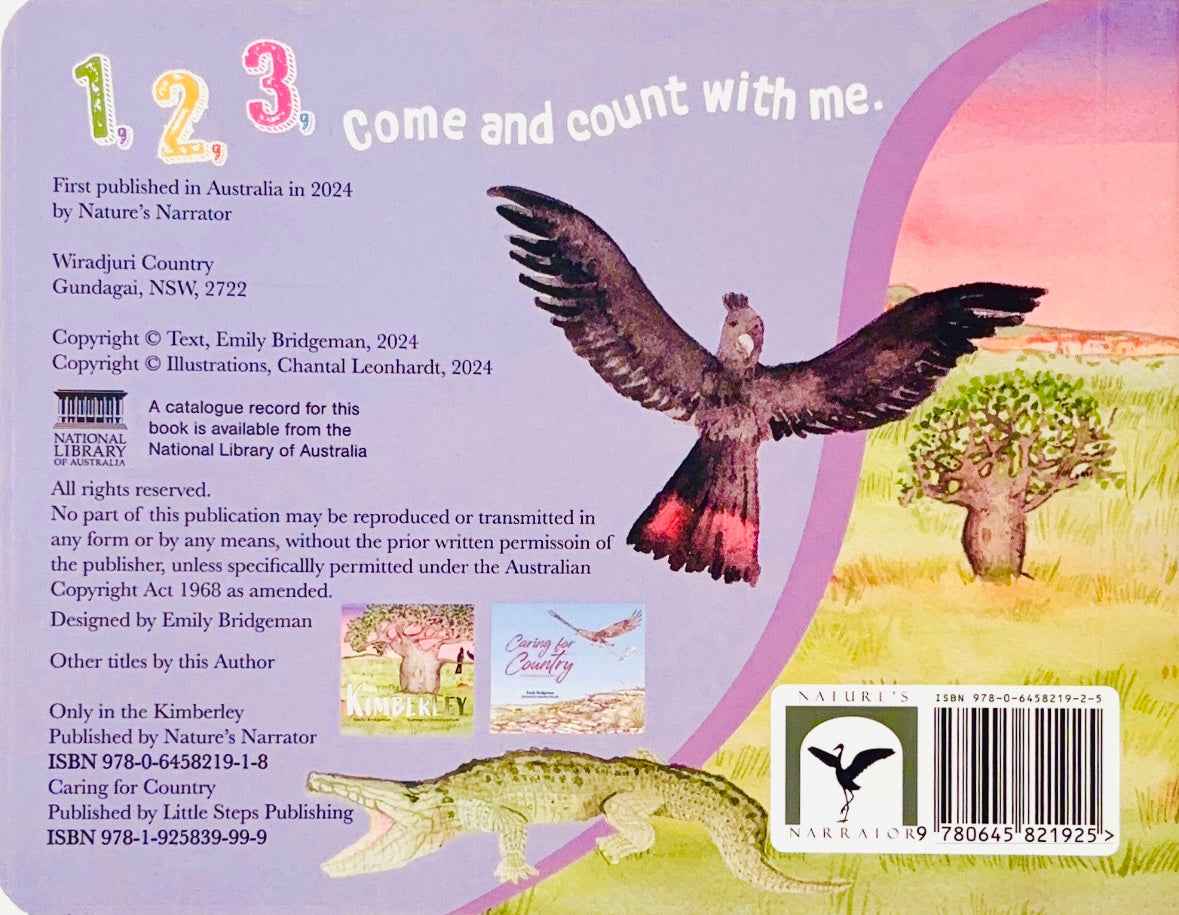 Counting in the Kimberley by Emily Bridgeman (Board Book) First Nation Kids Book