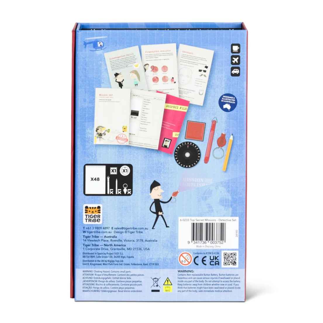 Tiger Tribe Top Secret Missions Detective Activity Set 6yrs+