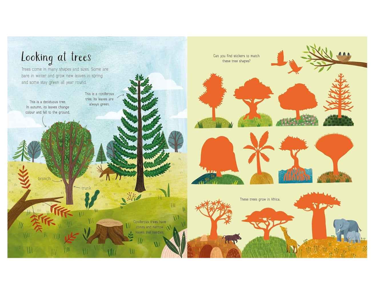 First Sticker Activity Book Trees with 180 Stickers (Paperback) Travel Toys
